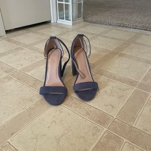 Charlotte Russe Blue Suede Heels